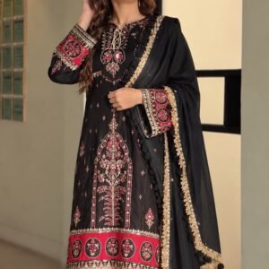 LAAM Silk Suit – Premium Heavy Embroidered 3 Piece