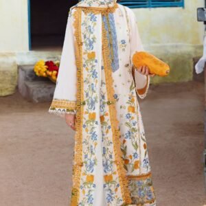 ZAHA Dhanak Suit – Elegant Embroidered 3 Piece